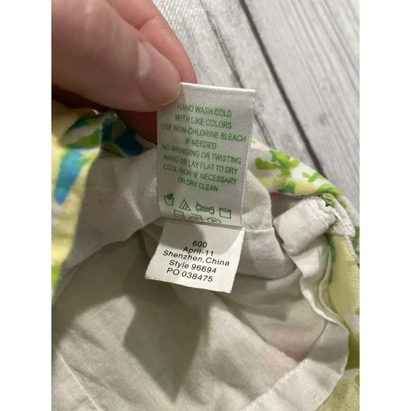 Lilly Pulitzer Strapless Franco Floral Mini Dress Cutout Back Tie Garden Party 6 - Picture 12 of 13